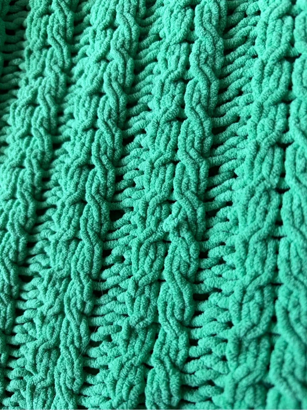 Aerie Green Cable Car Quarter Zip Sweater - Picture 7 of 9